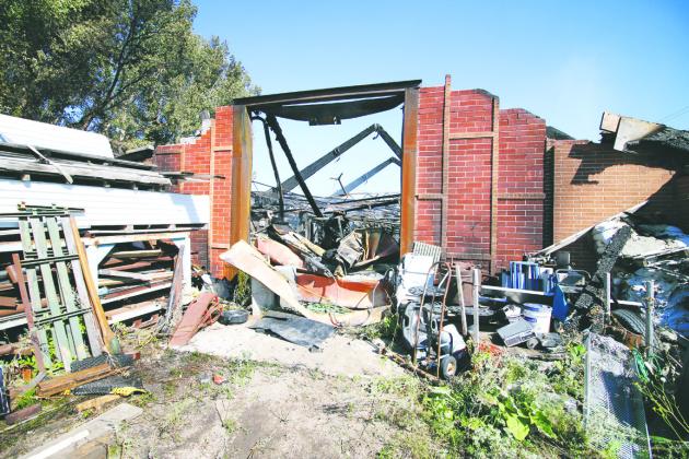 FORMER NASH SCHOOL BUILDING DESTROYED BY FIRE