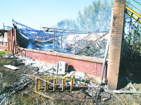 FORMER NASH SCHOOL BUILDING DESTROYED BY FIRE