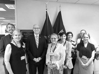 Brett Cease, Linda Kingery, Senator Kevin Cramer, Lynnell Popowski, Moones Alamooti, Beth Dorn, Andria Marsh, and Chloe Johnson.