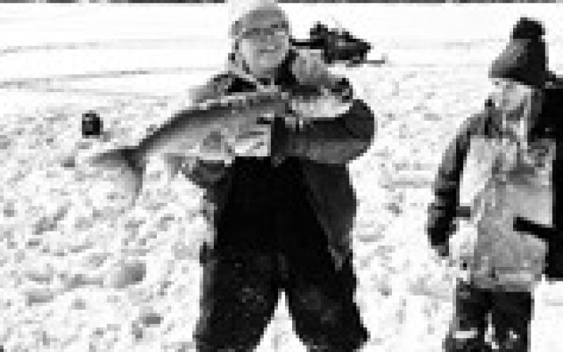 Christine’s nephew, Hawken, is pictured here with his massive trout!