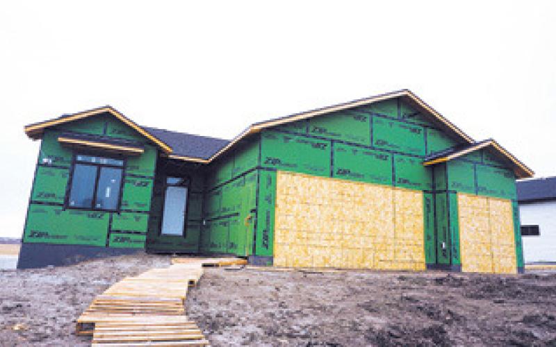 With interest rates double what they were last year, first-time home buyers are priced out of newly built homes on Bismarck’s outskirts. Prices here range from $450,000 to $700,000 and up. Photos Michael Standaert, April 21, 2023.