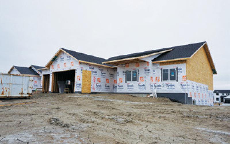 With interest rates double what they were last year, first-time home buyers are priced out of newly built homes on Bismarck’s outskirts. Prices here range from $450,000 to $700,000 and up. Photos Michael Standaert, April 21, 2023.
