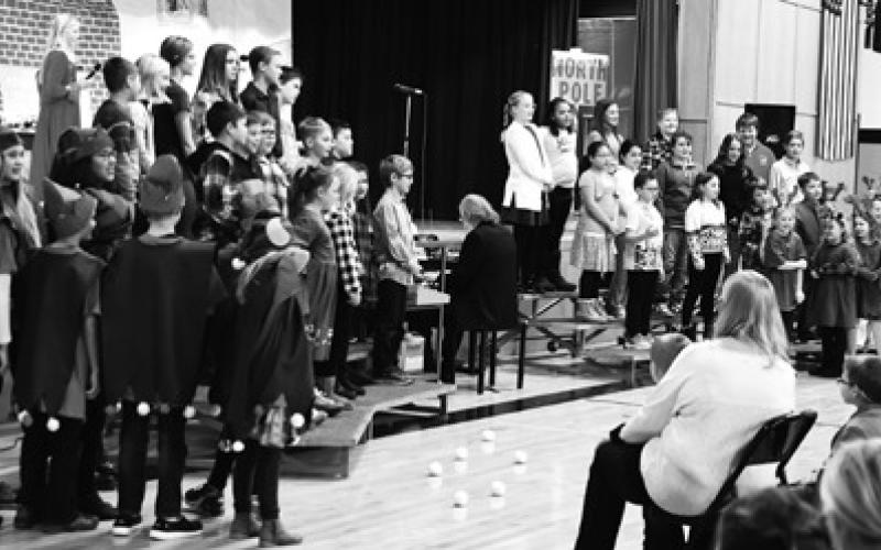 Grades three through six presented Broadway Santa. Photo by Lyle Van Camp.