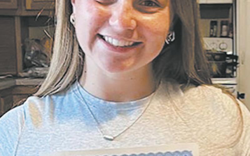 Aleah Pokrzywinski, $1000 scholarship recipient. Submitted photo