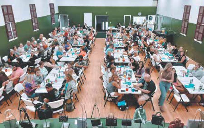 The Designer Handbag Bingo for the Tom Landowski Memorial Fund saw 129 kind people in attendance. Taryn Landowski shared that to date with three years of Bingo and 13 years of the annual Tom Landowski Memorial Ride, the organization has raised $109,000. Photo by Duane H.H. Lyon.
