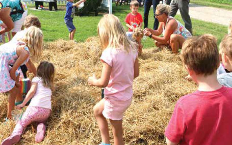 Kiddos had a blast at the Kodabank coin scramble on Friday. Photo by Lyle Van Camp.