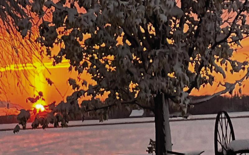 Photo by Aurora Jo Jensen, age 9, daughter of Gary and Kari Jo Jensen. Notice the cross made up of beautiful sun rays?