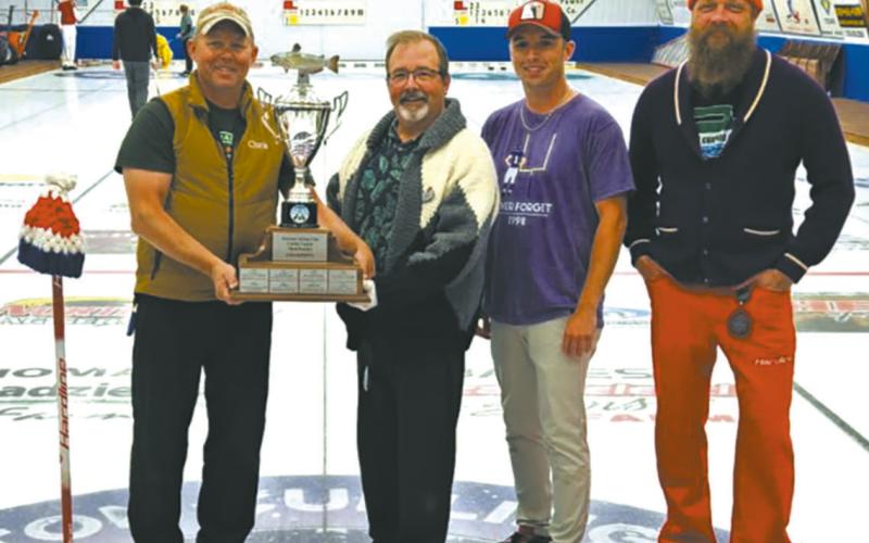 1st event champs (L-R) Chris Dolan, Ross Harvey, Austin Harvey, Brian Unbehaun