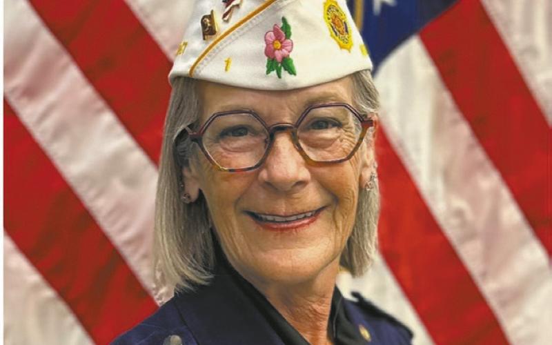 Department Commander Mamie Havelka of Bismarck