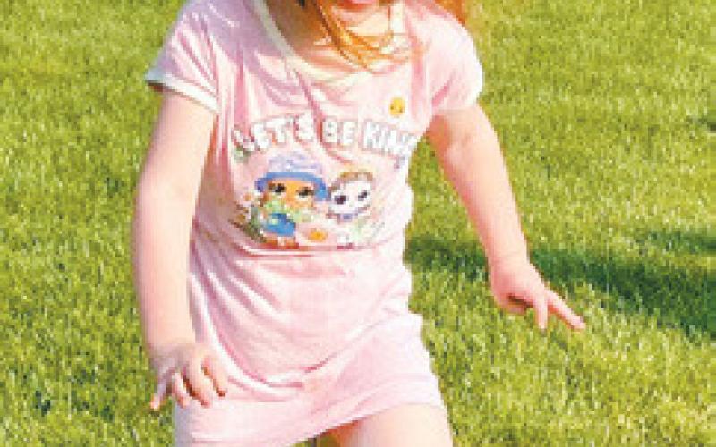 Everly Watts having a blast at the Stellar bible camp. Photo by Cindy Johnson.