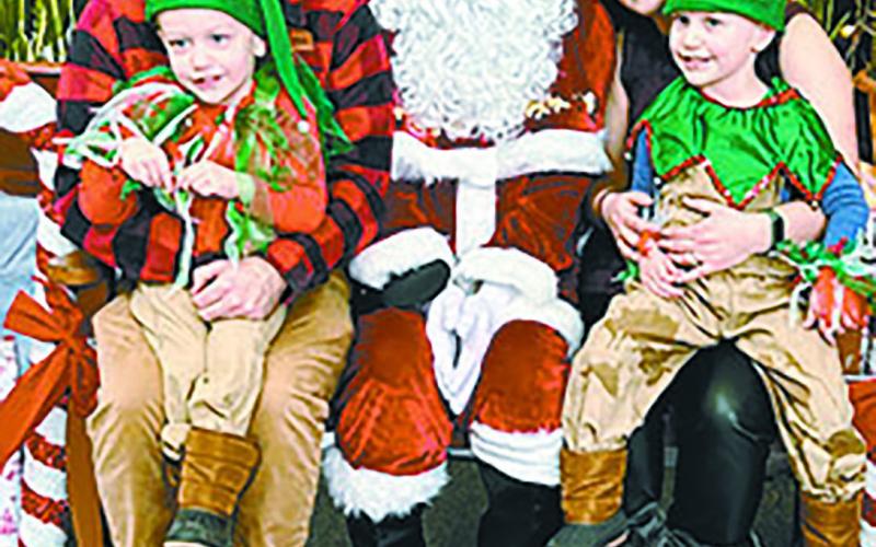 Santa at the International Peace Garden