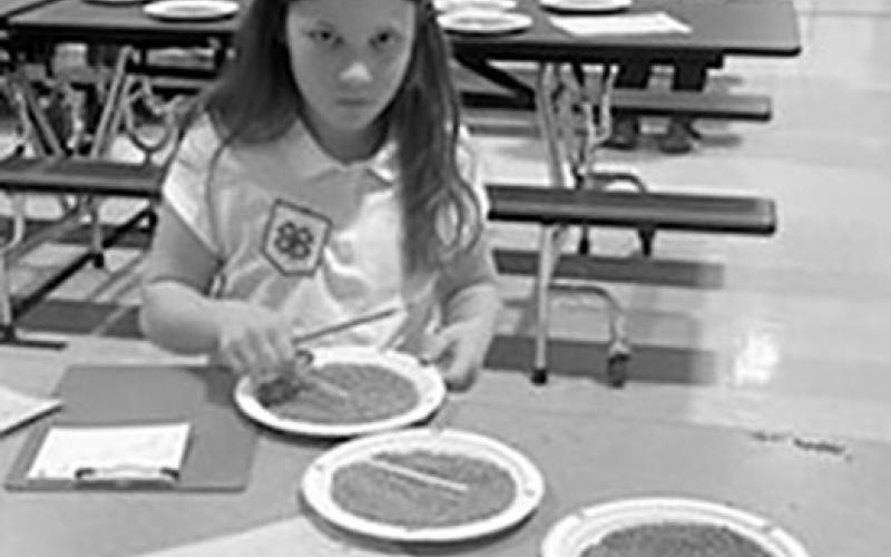 Chole Hunter grain grading. Submitted photo