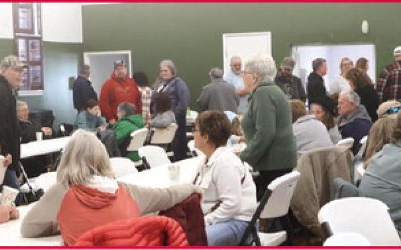 Some of the crowd at the benefit for Don Staskivige held on Saturday afternoon of last week.