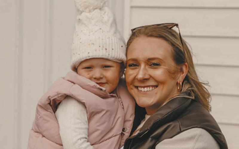 Brianna Mack with daughter Lauren.