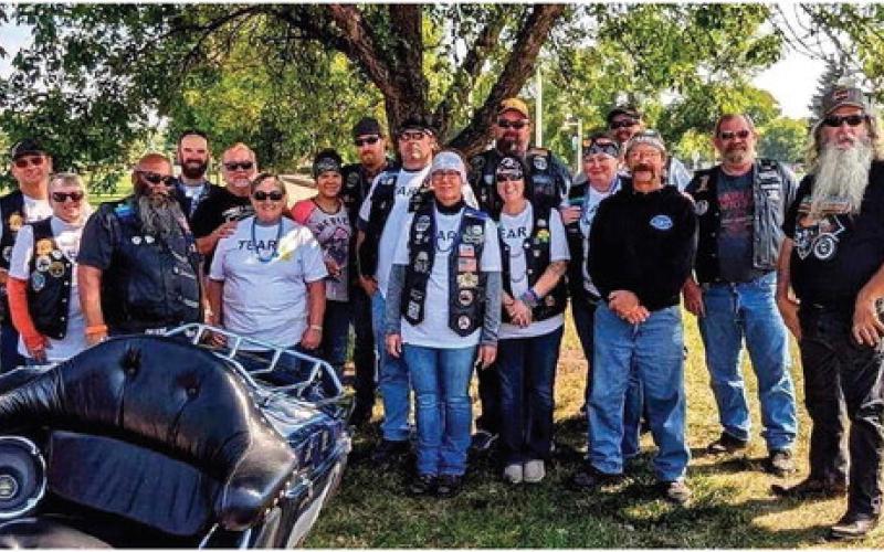 Multiple Sclerosis/Suicide Prevention riders of Drayton make donation to TEARS Foundation in Grand Forks