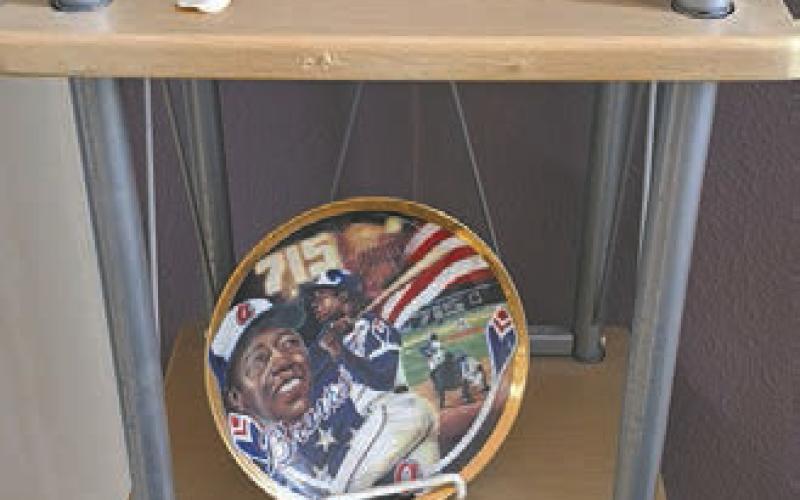 Woinarowicz’s collection includes much more than just baseball cards. Photo by Christine Jensen.