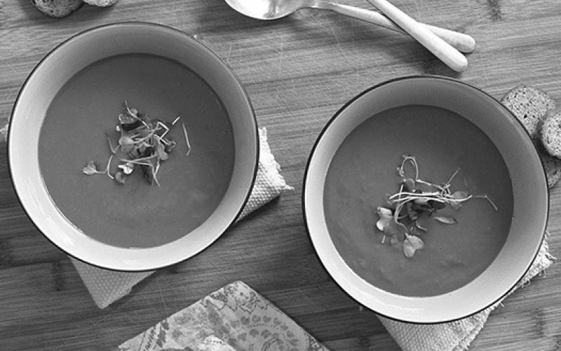 Use fresh or drained, canned whole tomatoes in this Rustic Tomato Basil Soup. (Pixabay photo)