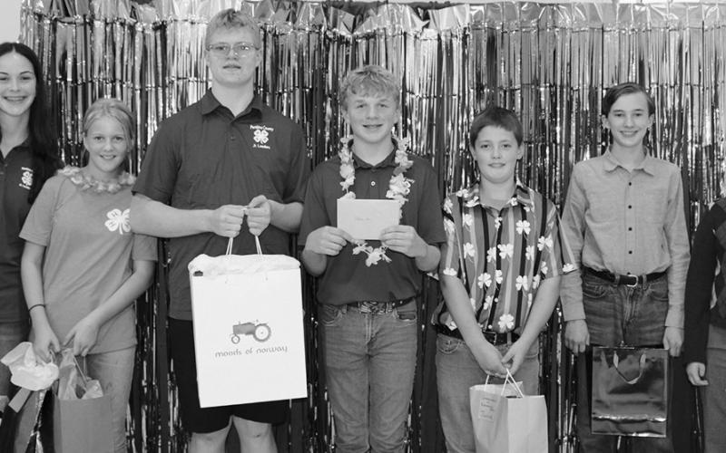 Photographed (L-R) Caroline Stegman, Stella Norrell, Chaz Halverson, Spencer Berg, Oscar Hunter, Charles Midkiff, and John Midkiff.