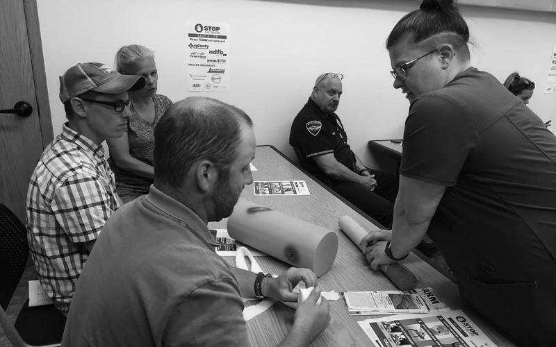 To help reduce deaths caused by unintentional injury, NDSU Extension and the NDSU School of Nursing are partnering to offer free, Stop the Bleed training for residents of rural communities across North Dakota. (NDSU photo)