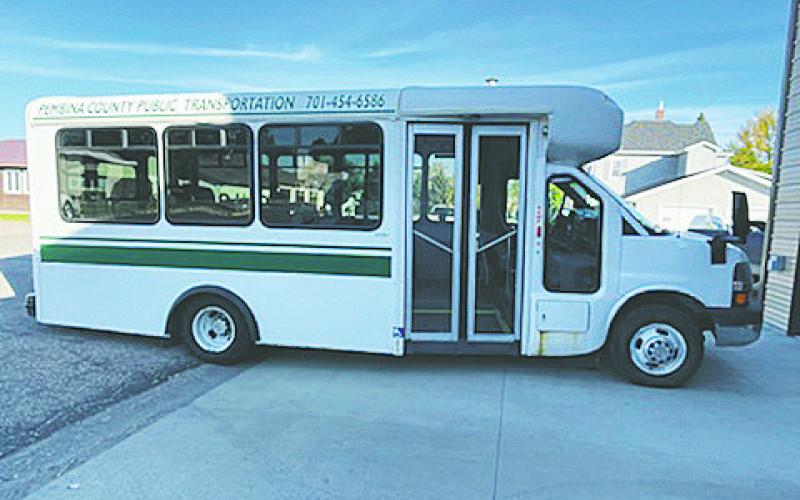 Pembina County Public Transportation. Photo courtesy of Sally Kliniske.