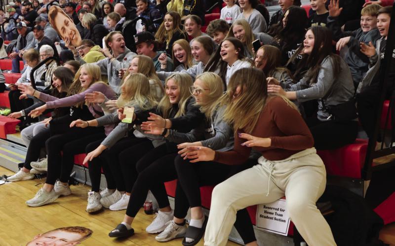 The Titans fans performed the roller coaster cheer in support of the boys in their final game of the season.