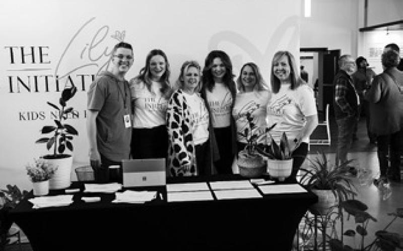 Some members of the Lily Initiative lead team at a recent promotional event. From left to right, Sam Hapip, Annika Hapip, Dana Fleck, Sierra Guches, Leslie Pearcy, and Kaari Landblom. Photo provided by Annika Hapip.