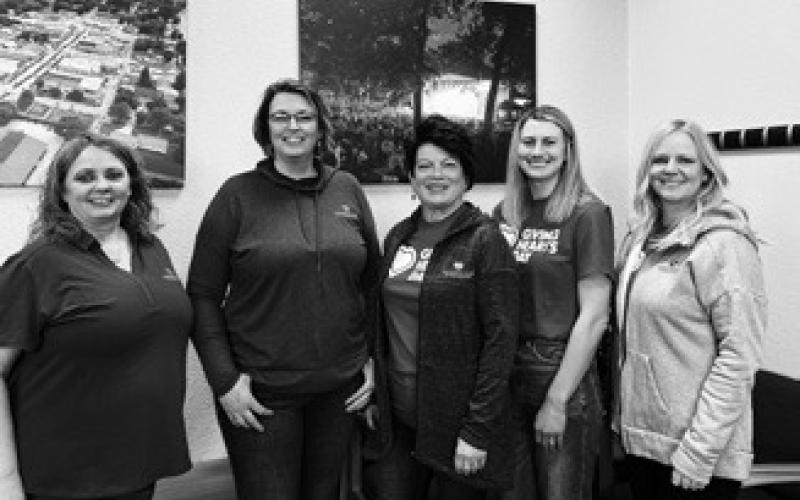 Growing Hope in Pembina County’s board members from left to right: Monica Bohn, Dawn Falk, Brenda Anderson, Kaitlyn Bjornson. and Sarah Anderson.