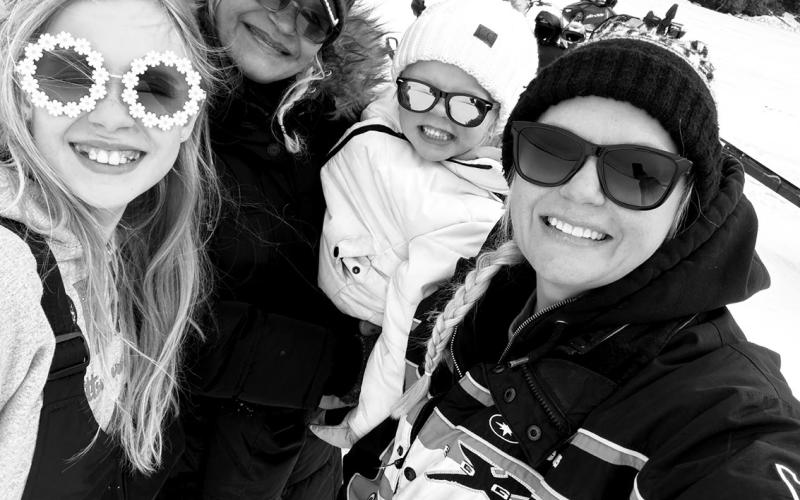 From L-R: Aurora Jensen, Christine Jensen, Kolbie Dahl and Katie Dahl. Photo by Katie Dahl