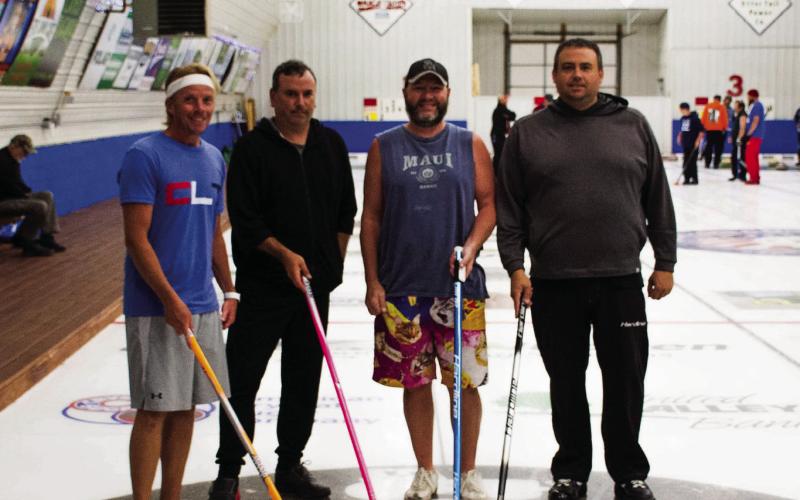 3rd Event winner - Shad Thurlow rink, Fargo (L-R): Lance Getz, Joe Vesel, Shad Thurlow, Travis Borowicz . Photo by Krystal Wilson.