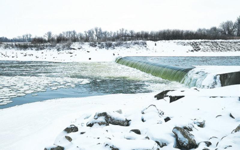 The outdated low head dam has a legacy of dangerous rolling currents far deeper than it appears. Photo by Hilary Nowatzki.