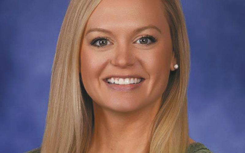 Drayton elementary teacher of the month, Mrs. Katie Dahl.