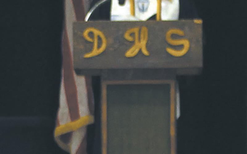 Valedictorian Alyssa Hoyles gave an inspirational speech about strength and perseverance. Photo by Andrea Johnston