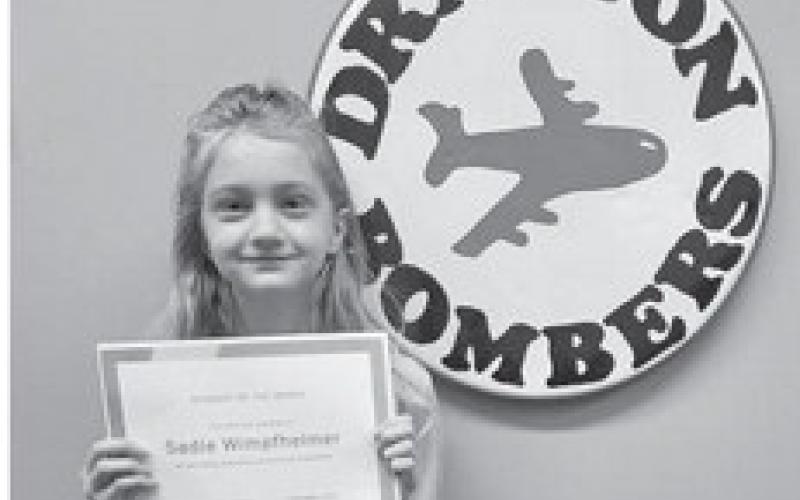 Elementary-Sadie Wimpfheimer, 4th Grade: Sadie may appear quiet or shy, but is a great friend to everyone in her class. She has a way of making others feel special and never has a negative word to say about anyone. It is a joy to see Sadie in class, on the playground, or in the halls. Sadie is a wonderful example of a great friend.