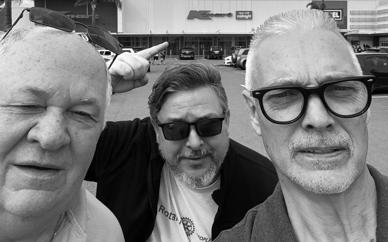 Larry, Joey and Bob at K-Mart searching for a blue light special