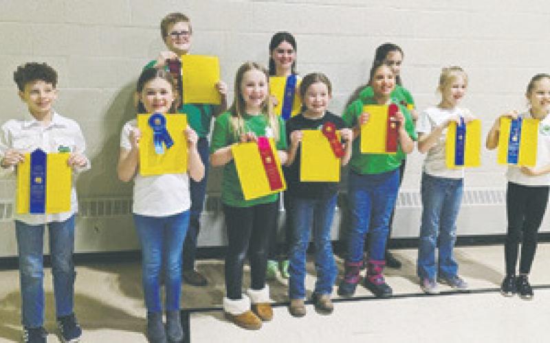 Front Row l to r: Collin Longtin, Mallory Latozke, Pyper Shane, Adlee Hay, Arora Vernon, Stella Norrell, Amelia Ratliff Back Row l to r: Chaz Halverson, Audrey Emerson, Naomi Stegman