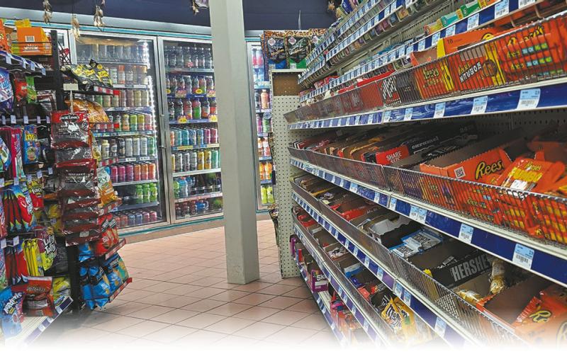 Candy and sugary drinks are displayed at a gas station in Bismarck on Oct. 14, 2025. Photo by Michael Achterling/North Dakota Monitor