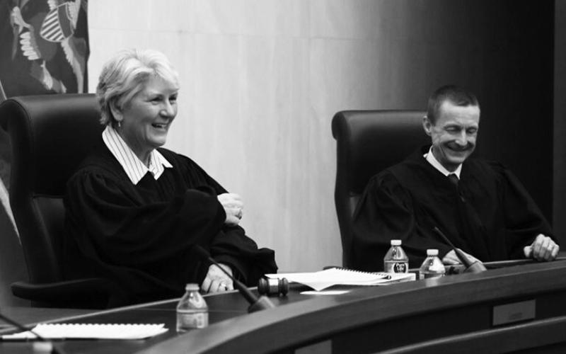 Chief Justice Lisa Fair McEvers, participates in a formal passing of the gavel ceremony on Jan. 6, 2026. Photo by Jacob Orledge/North Dakota Monitor