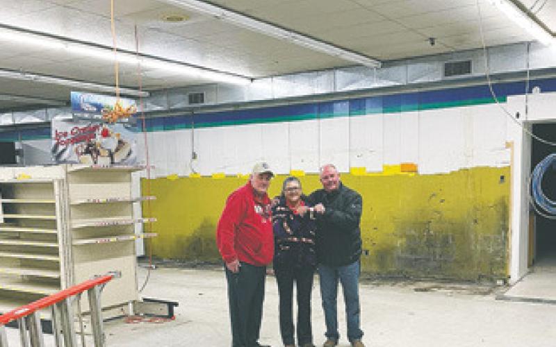Vikie Giles now holds the keys to the former J&amp;amp;D Riverview Market. Photo courtesy of DEDCO.