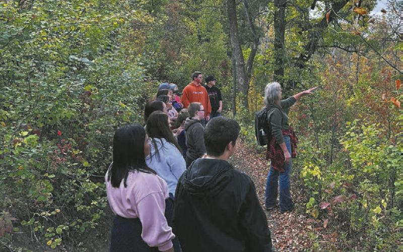 Students from Edmore Public School enjoy a field trip to the Pembina Gorge. Submitted photo.