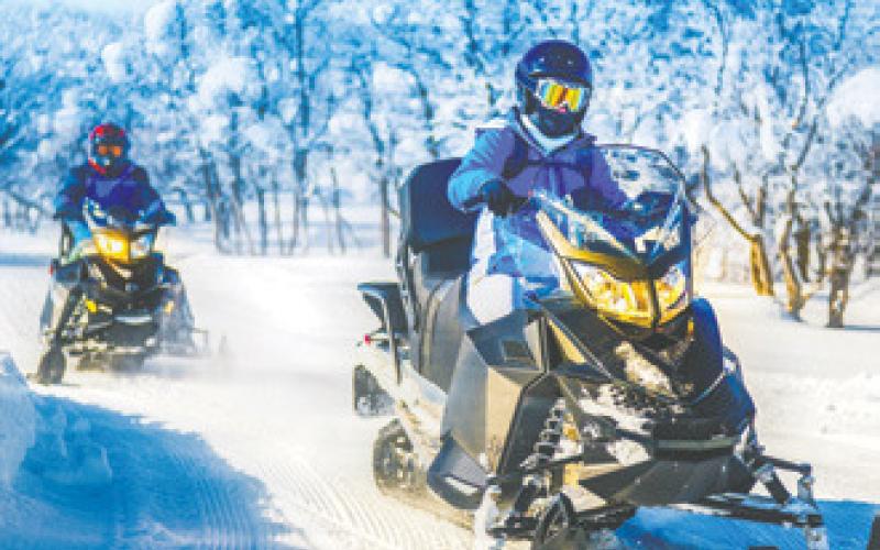 December snowfall brings opening of snowmobile trails