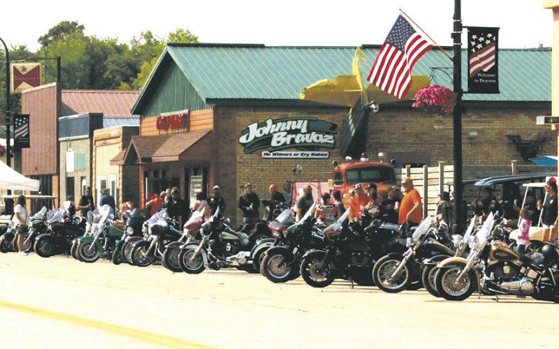 Motorcycles lined the street for the 15th Annual Tom Landowski Memorial Ride, marking 'The Final Ride' this year. Photo by Jamie Rarick