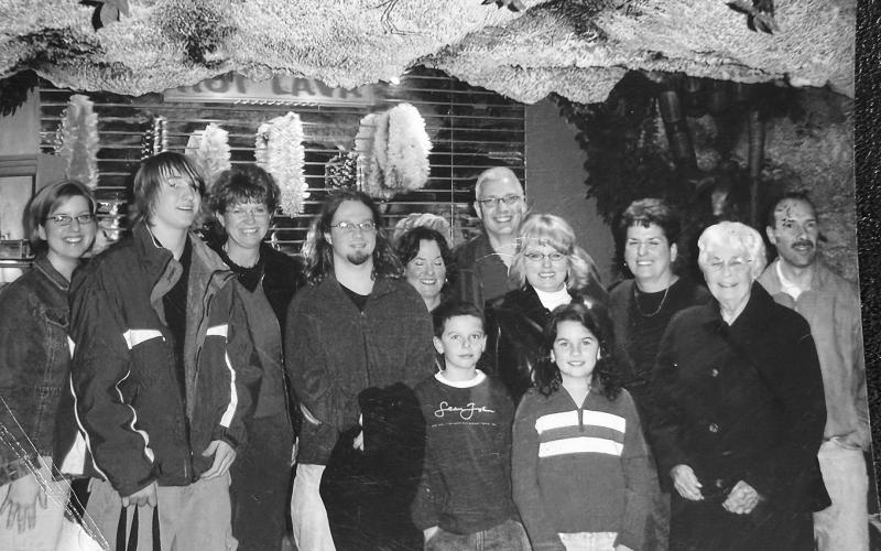 My family after gathering for a meal at my favorite childhood eatery - The Hu Ke Lau in Chicopee, Mass.