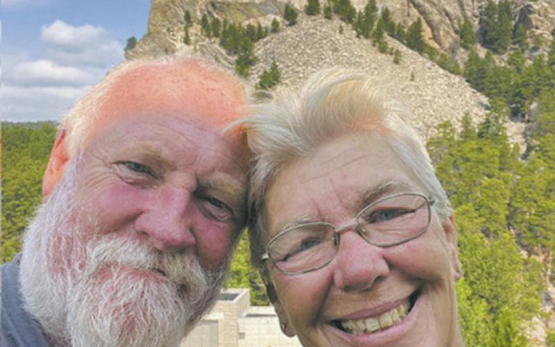Steve &amp; Laura Mahoney saved the best for last. Submitted photo Steve &amp;amp; Laura were sure to visit one of the greatest sites in North Dakota. Submitted photo