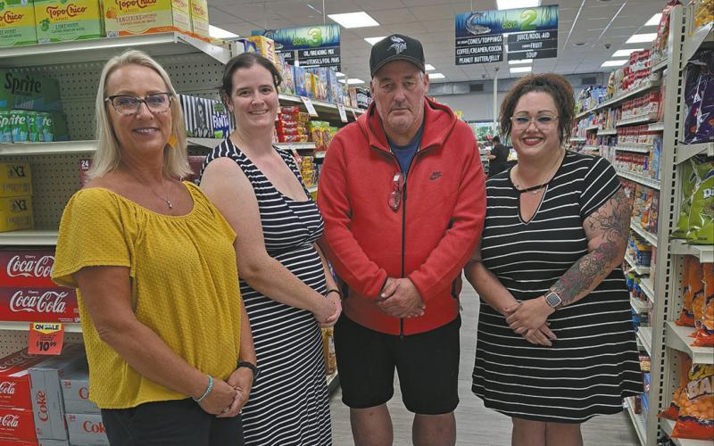 L to R: Tracy Emanuelson, Raeann Thirlwall, interum manager John Kirkeby and Danielle Balli. Photo by Christine Jensen