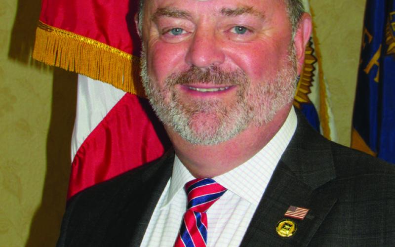 Department Commander Clarence L. Carroll III of Larimore Post 97