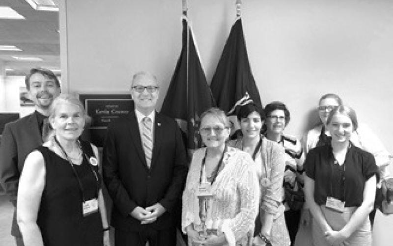 Brett Cease, Linda Kingery, Senator Kevin Cramer, Lynnell Popowski, Moones Alamooti, Beth Dorn, Andria Marsh, and Chloe Johnson.