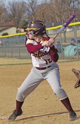 Claire Thompson up at bat for Spoilers Fastpitch Softball. Photo submitted by Kerri Stegman Stats provided by Wayne Stegman