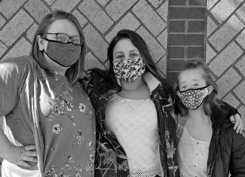 Pictured: From left to right Emma Barta, Jayden Sherrill, Siobhan Kissee. Photo submitted by Jamie Rarick