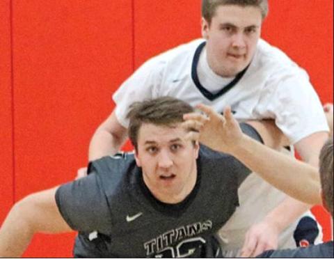 Brendan Durand tries to keep one of the Spartans away from the ball in Finley. Photo submitted by Kerri Stegman, Drayton Public School