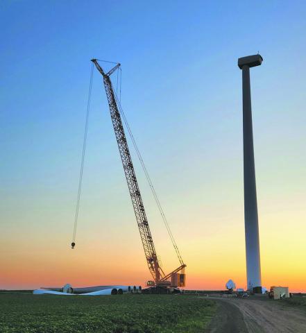 Wind turbines at the Ashtabula, Ashtabula III, Langdon, and Luverne Wind Energy Centers will be undergoing a two year long repair process. Photo by Hilary Nowatzki.